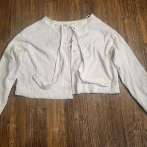 New Without Tags..Free People Women Cardigan White Size S